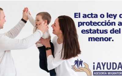 El acta o ley de protección al estatus del menor